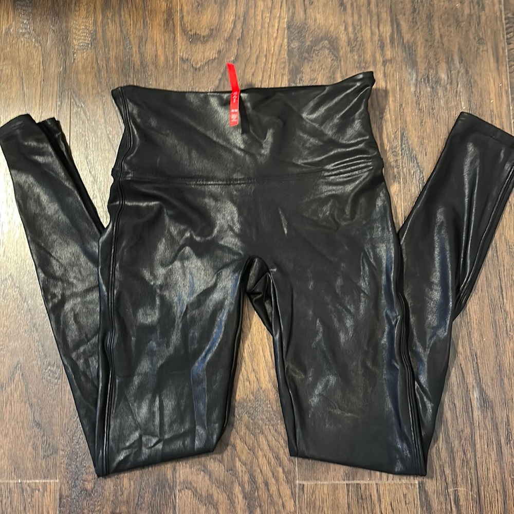 Spanx faux leather leggings